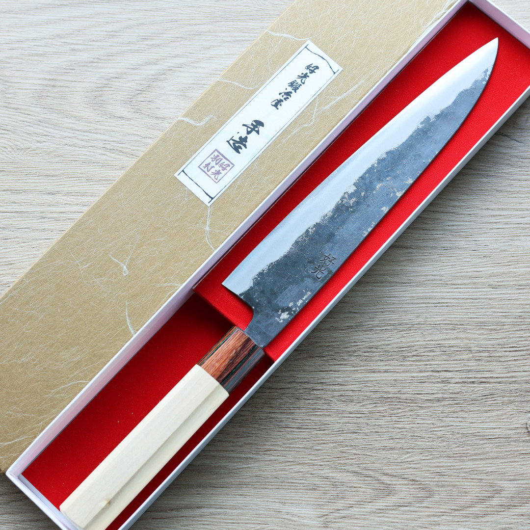 好光 牛刀 210mm 白紙鋼 黑打