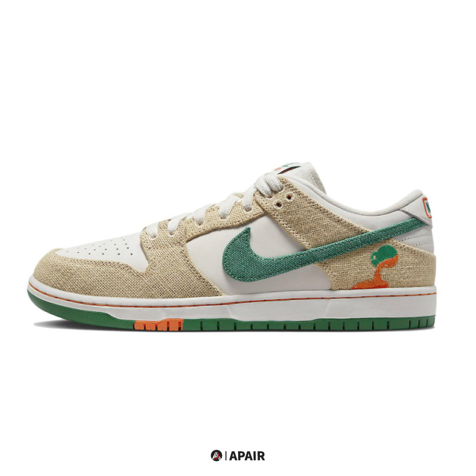 【APAIR】預購 Jarritos x Nike Dunk SB Low 撕撕樂 米白綠勾 麻布  果汁 FD0860-001