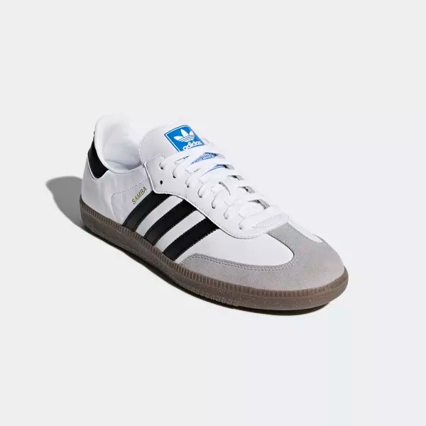 adidas Originals Samba OG 麂皮白色咖啡真皮B75806