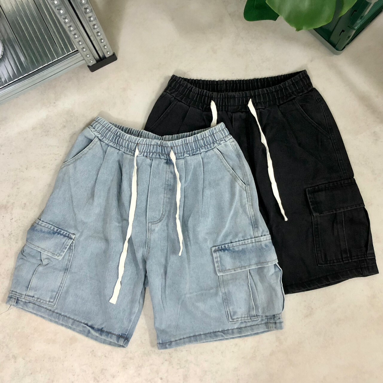 Concept 水洗牛仔短褲 80264