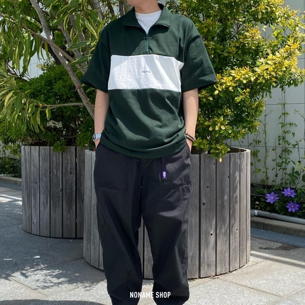 NAUTICA JP Panel Border Half Zip 半開襟 厚磅 短T 五色 (男款)