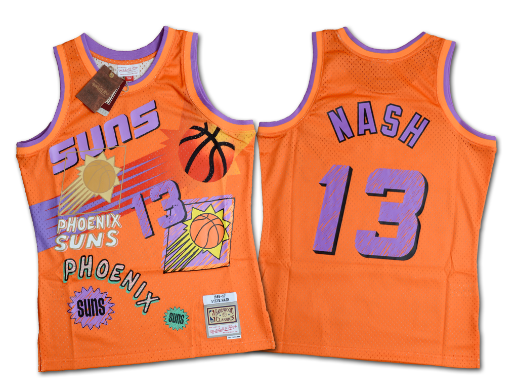 Mitchell & Ness 鳳凰城太陽隊 Steve Nash Sidewalk Sketch 復刻 Swingman 球衣