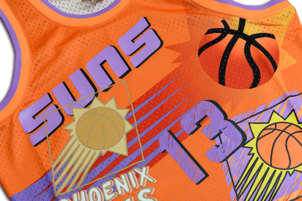 Mitchell & Ness 鳳凰城太陽隊 Steve Nash Sidewalk Sketch 復刻 Swingman 球衣