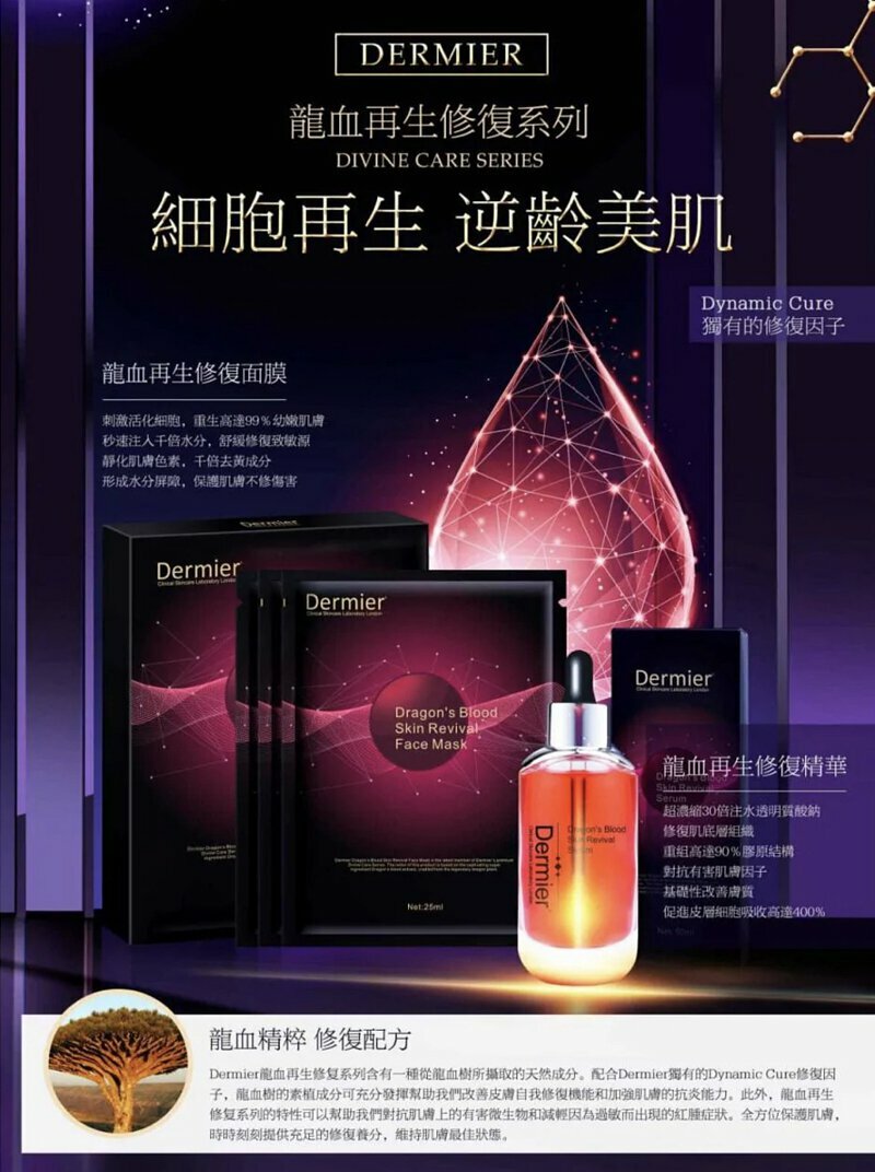 Dermier龍血再生修復面膜 (一盒6片)