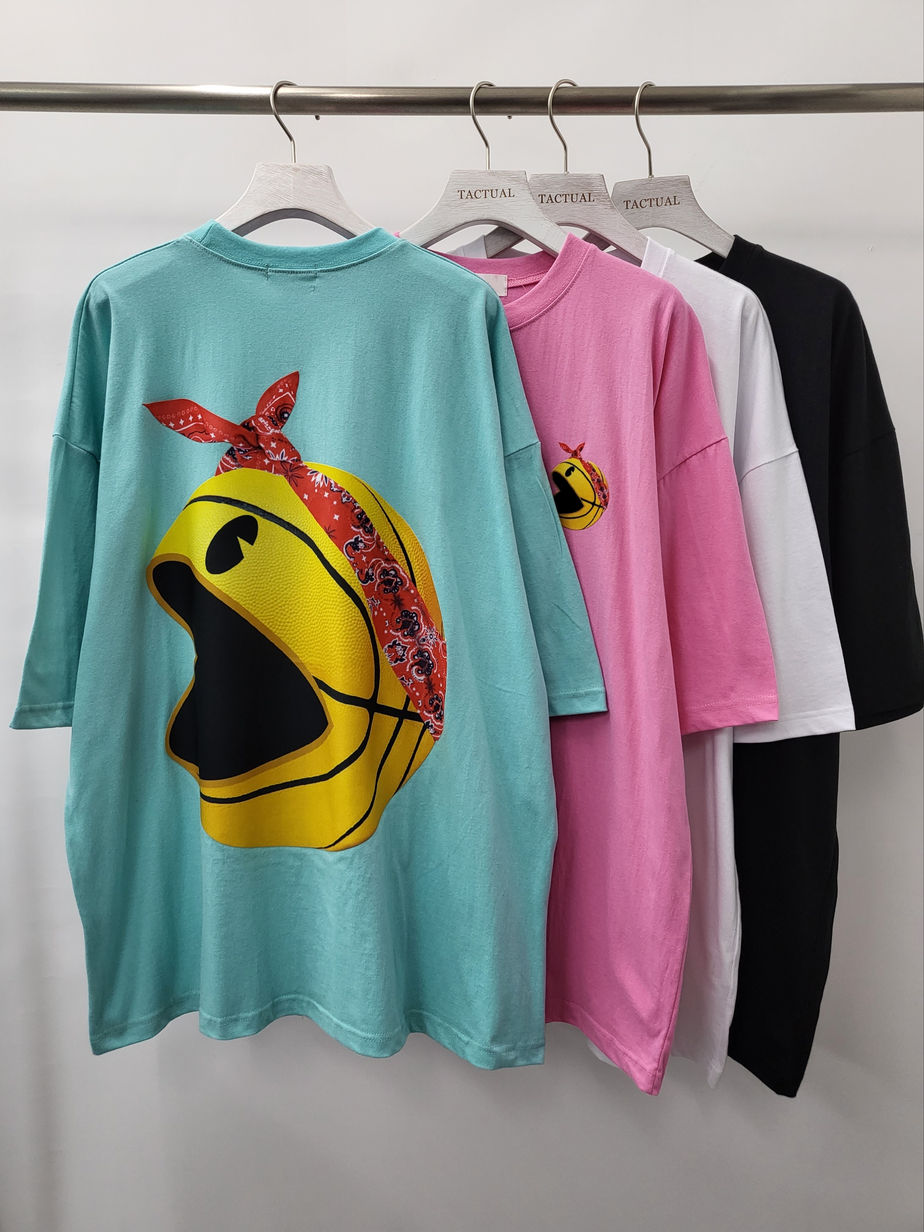 Oversize食鬼圖案短袖Tee T4868