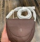 [S] TRUSSARDI SILENE CROSSBODY FLAP BAG,CHOCOLATE PLATINUM, 8055720329506 (STJ87)