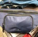 [S] TRUSSARDI RIDER BELT BAG,NAVY BLUE, 8055720257458 (STJ92)