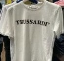 [S] TRUSSARDI BASIC T-SHIRT WITH LETTERING,WHITE, 56T00474-1T005651-W002 (STJ93)