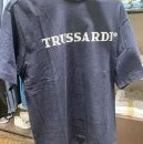 [S] TRUSSARDI MAXI LOGO T-SHIRT,NAVY BLUE, 52T00589-1T005651-U281 (STJ99)