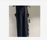 [S] DKNY MOCK NECK HALF ZIP DRESS,BLACK, DP2D4785-BLK (SD512)