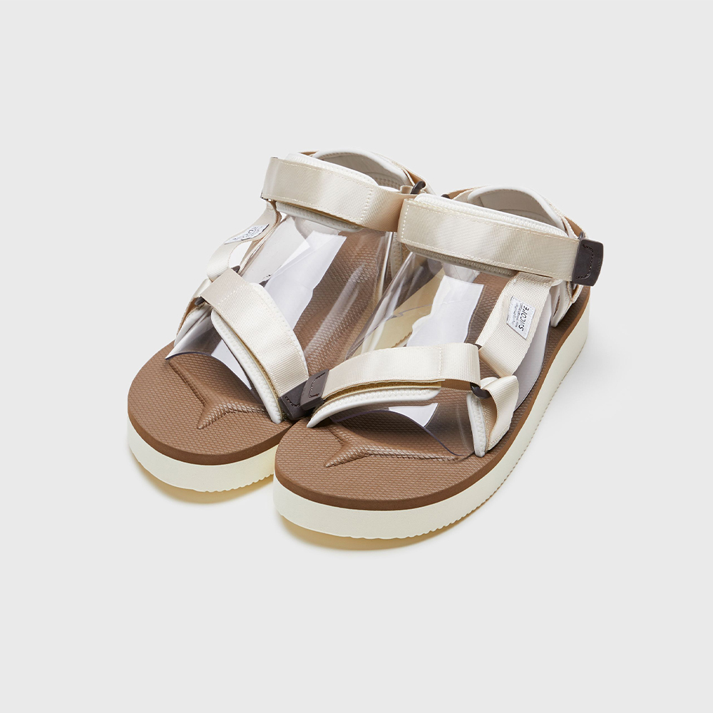 [出清商品售出無退換] SUICOKE DEPA-2PO OG-0222PO 象牙棕 厚底 涼鞋 尼龍 魔鬼氈【SK230222POIB】