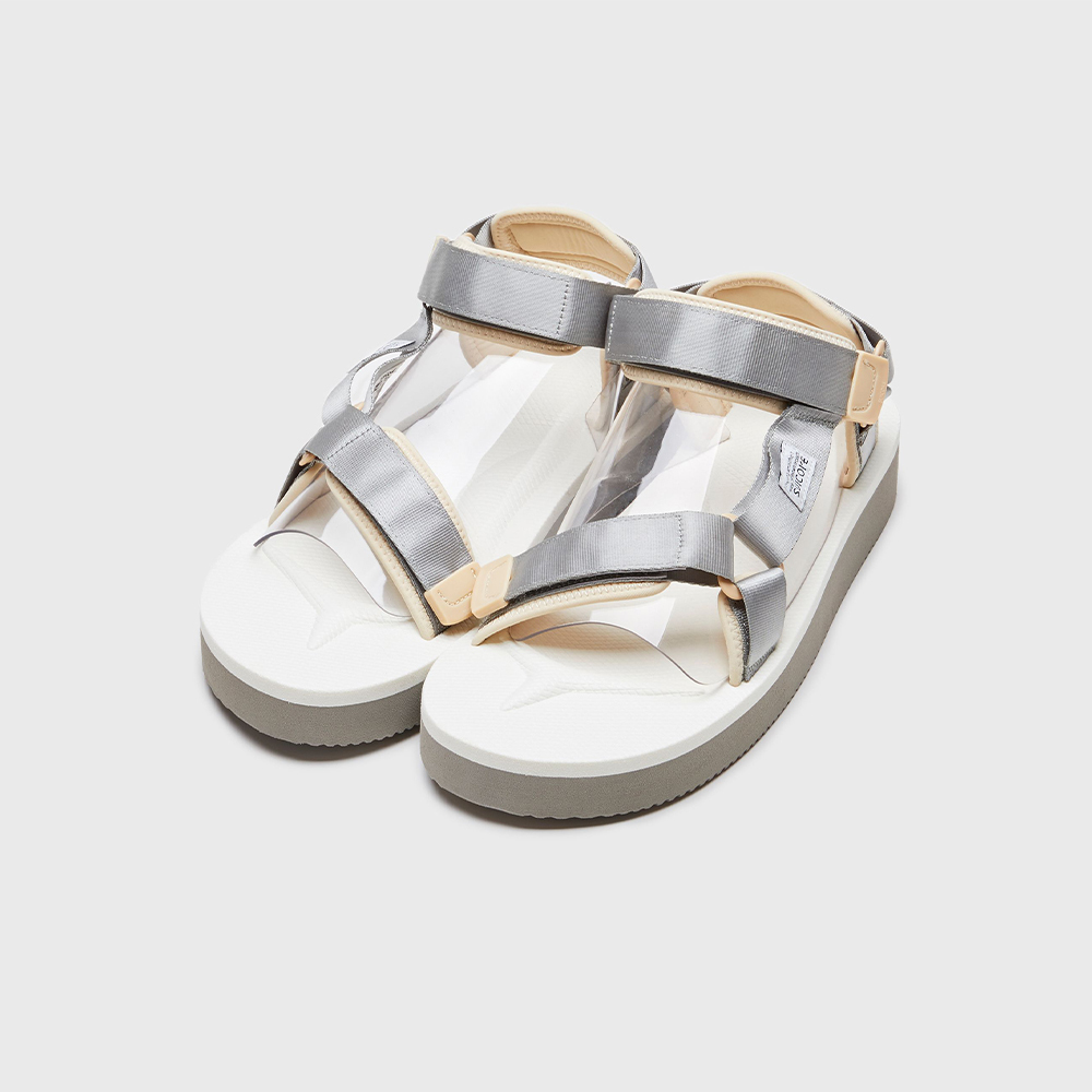 [出清商品售出無退換] SUICOKE DEPA-2PO OG-0222PO 奶油灰白 厚底 涼鞋 尼龍 魔鬼氈【SK230222POGW】