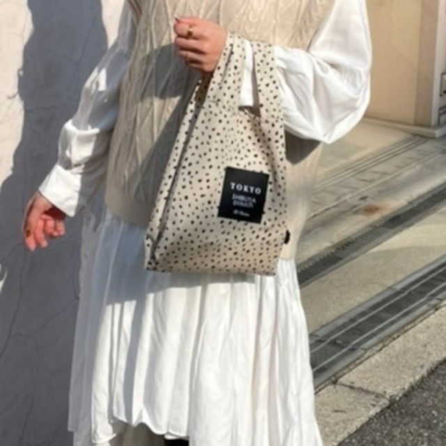 現貨┃日本製 TOKYO SHIBUYA POUCH 點點 購物袋 環保袋 手提袋 收納