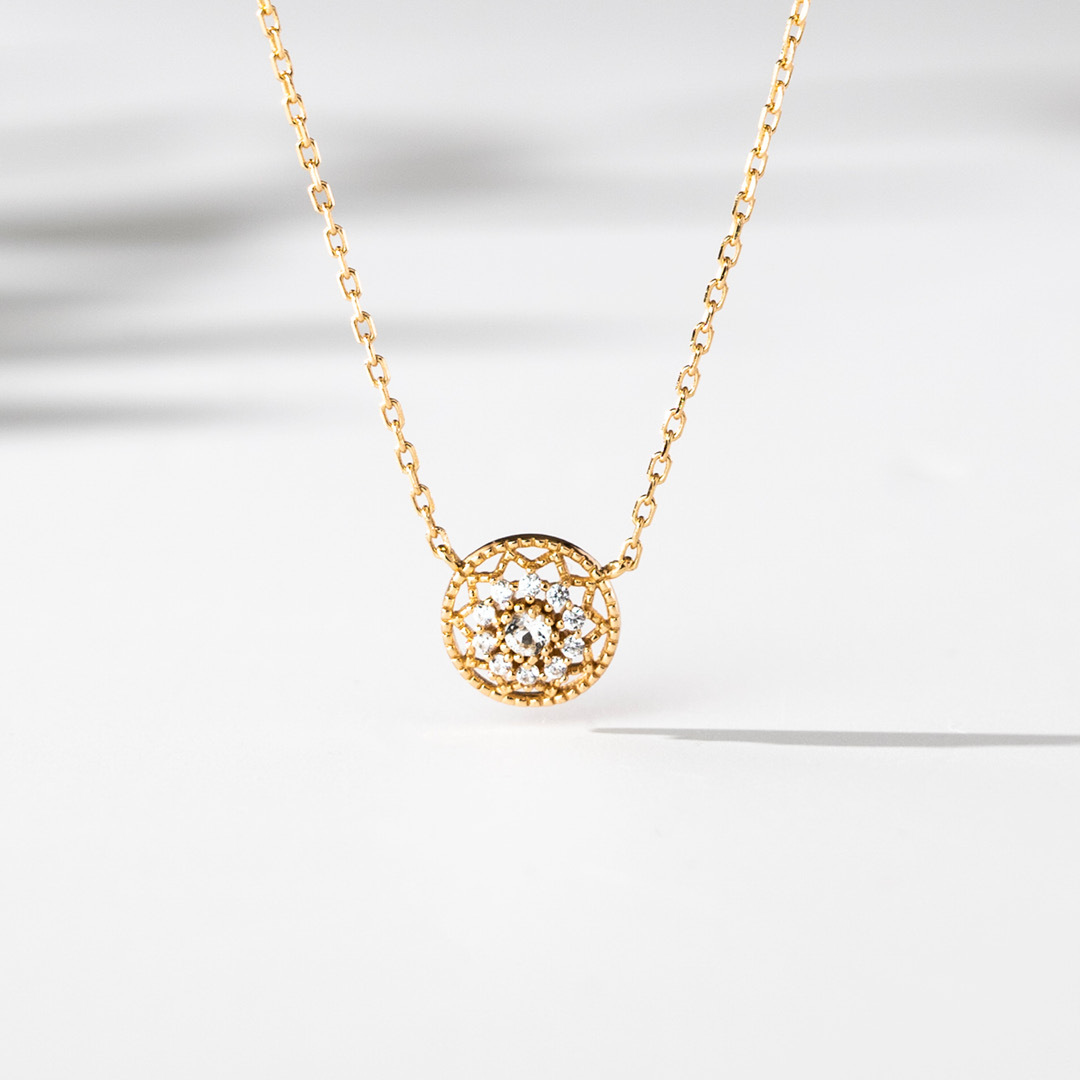 【輕奢】璀璨巴洛克-白水晶項鍊