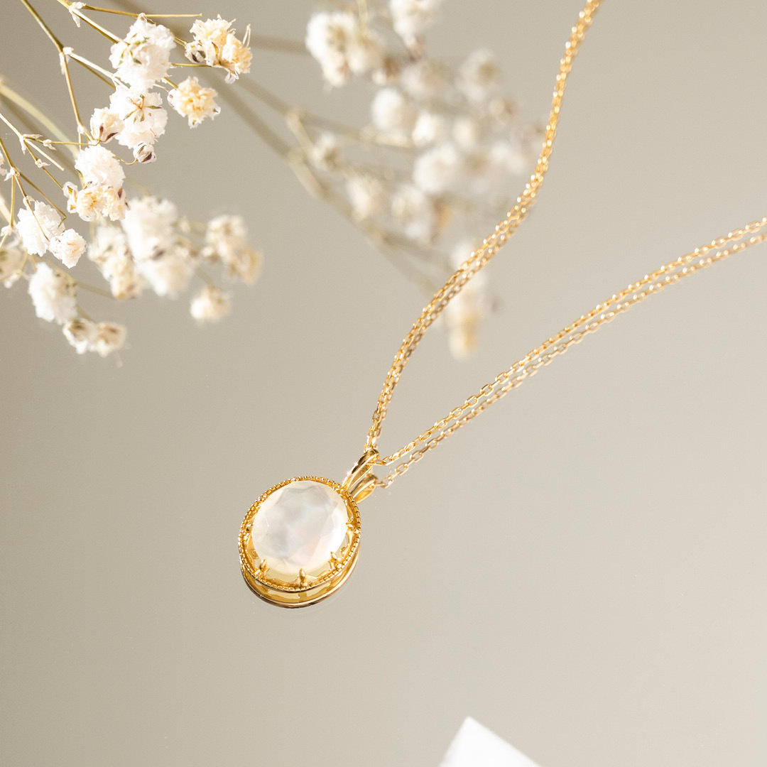 【輕奢】洛可可之夢-白貝母項鍊