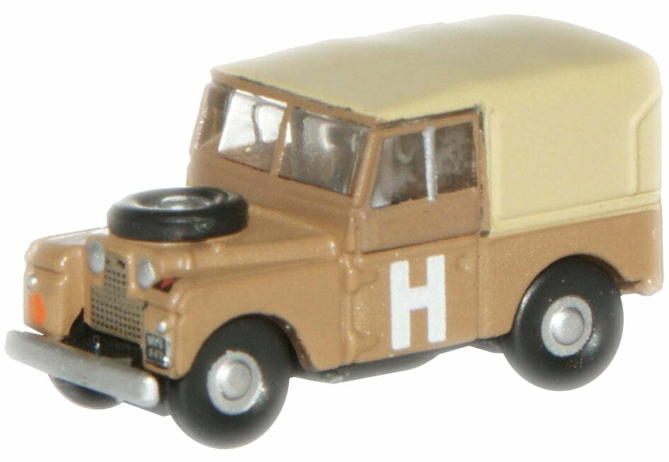 Oxford NLAN188002 1:148 Land Rover 88 Sand/Military 軍用吉普車.黃