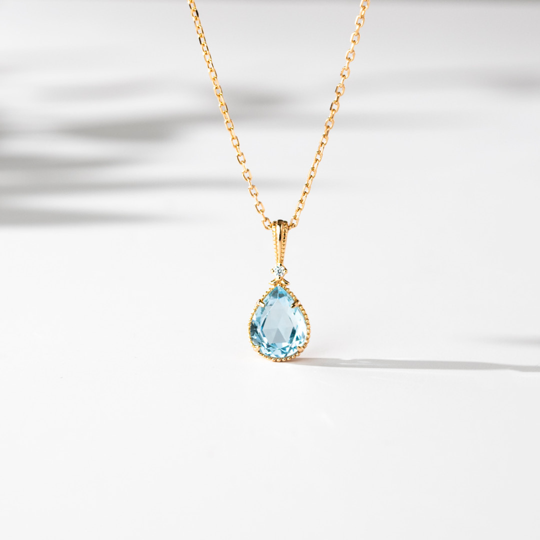 【輕奢】維納斯的淚痕-14K金藍托帕石