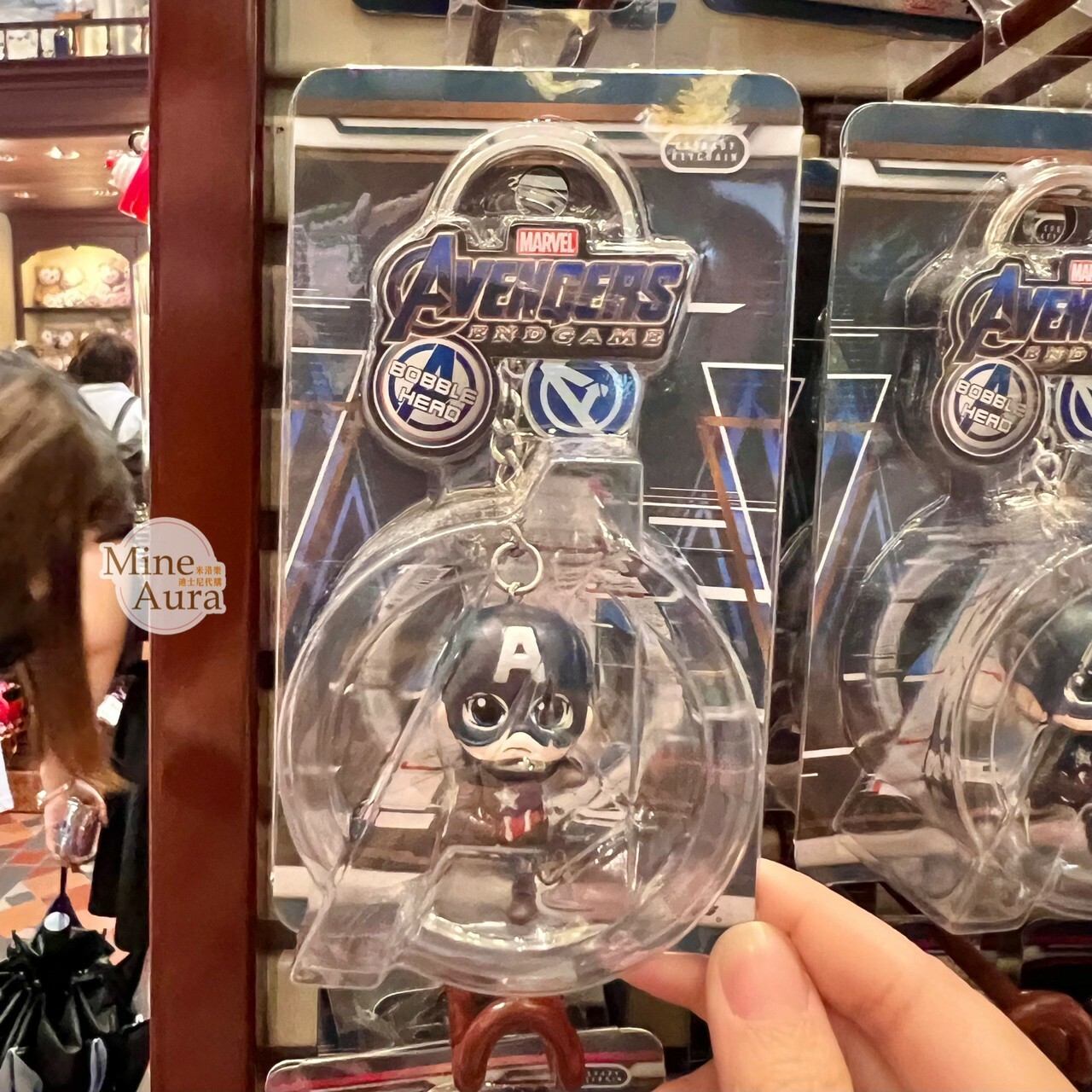 Q版 美國隊長 Captain America 立體 鑰匙圈 吊飾 漫威 Marvel -香港迪士尼樂園