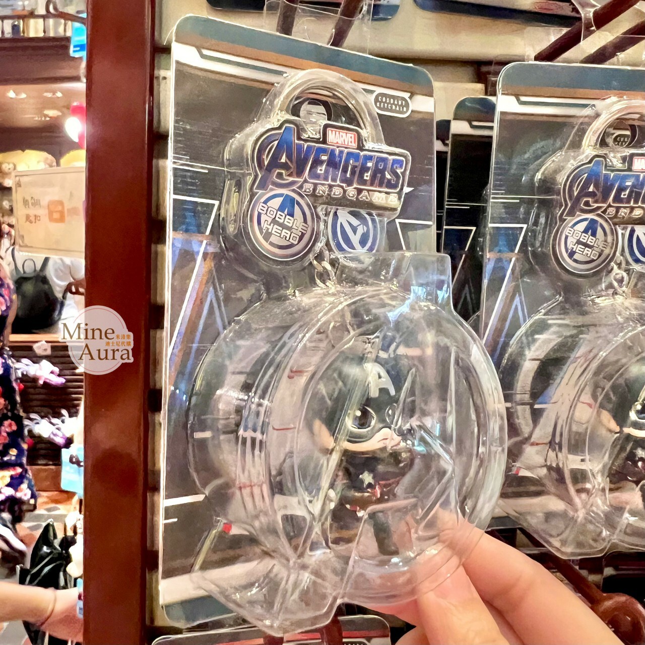 Q版 美國隊長 Captain America 立體 鑰匙圈 吊飾 漫威 Marvel -香港迪士尼樂園