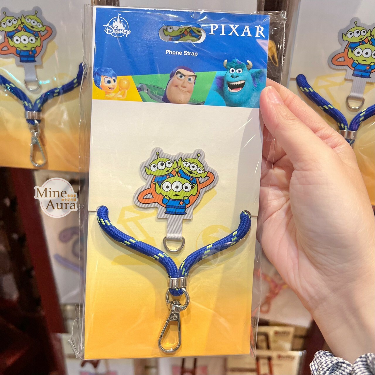 三眼怪 Alien 造型夾片 + 手機掛繩 組 玩具總動員 Toy Story -香港迪士尼樂園