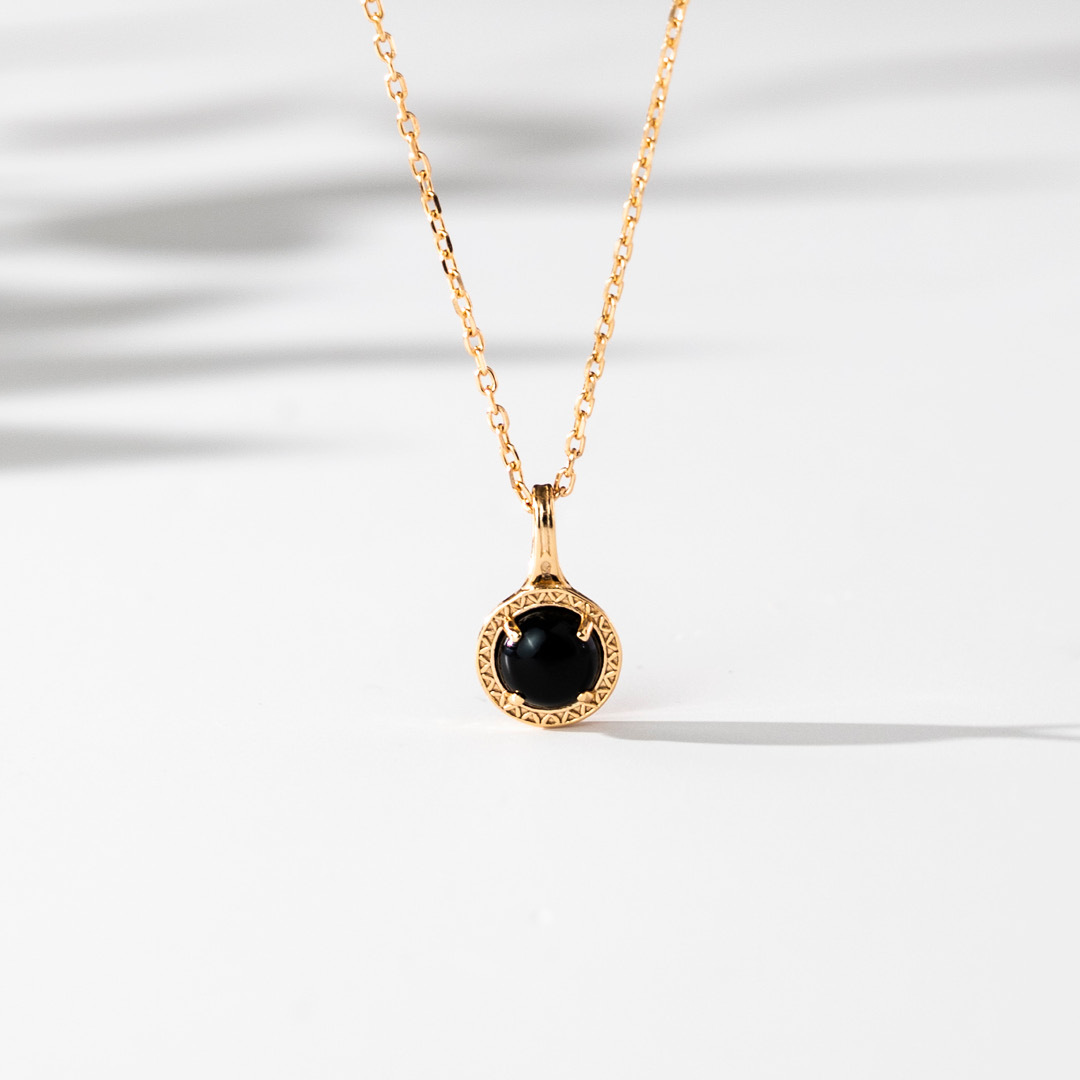 【輕奢】微醺宮廷-14K金黑瑪瑙項鍊