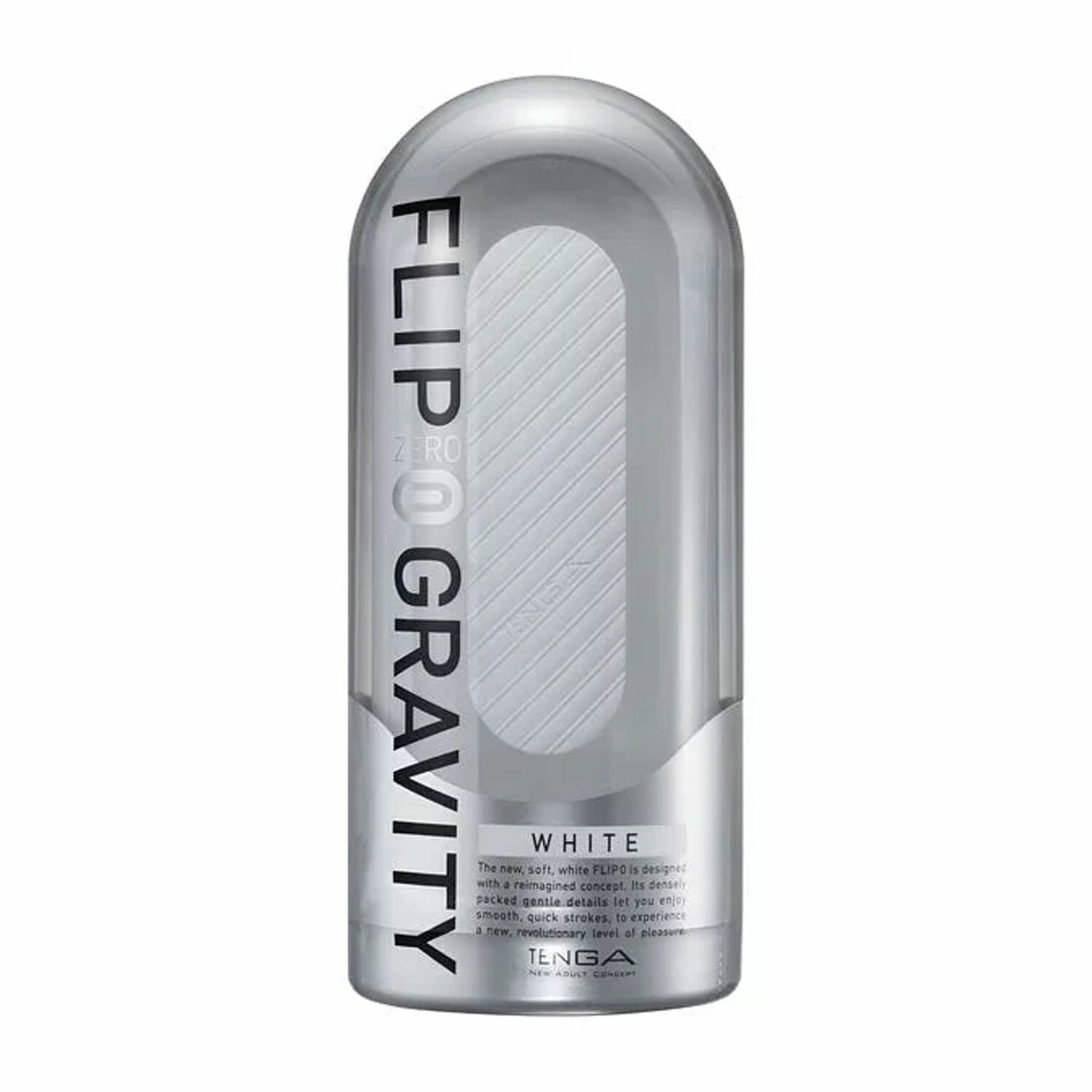 日本TENGA Flip 0（Zero） Gravity White 柔軟版零重力飛機杯（銀白色）