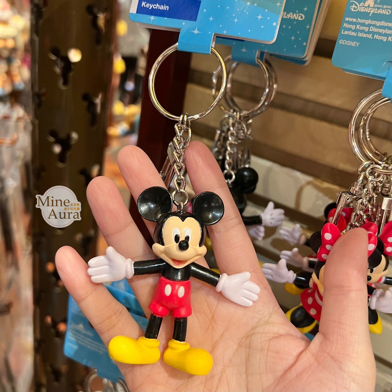 米奇 Mickey 經典 抱抱 站姿 鑰匙圈 吊飾 -香港迪士尼樂園