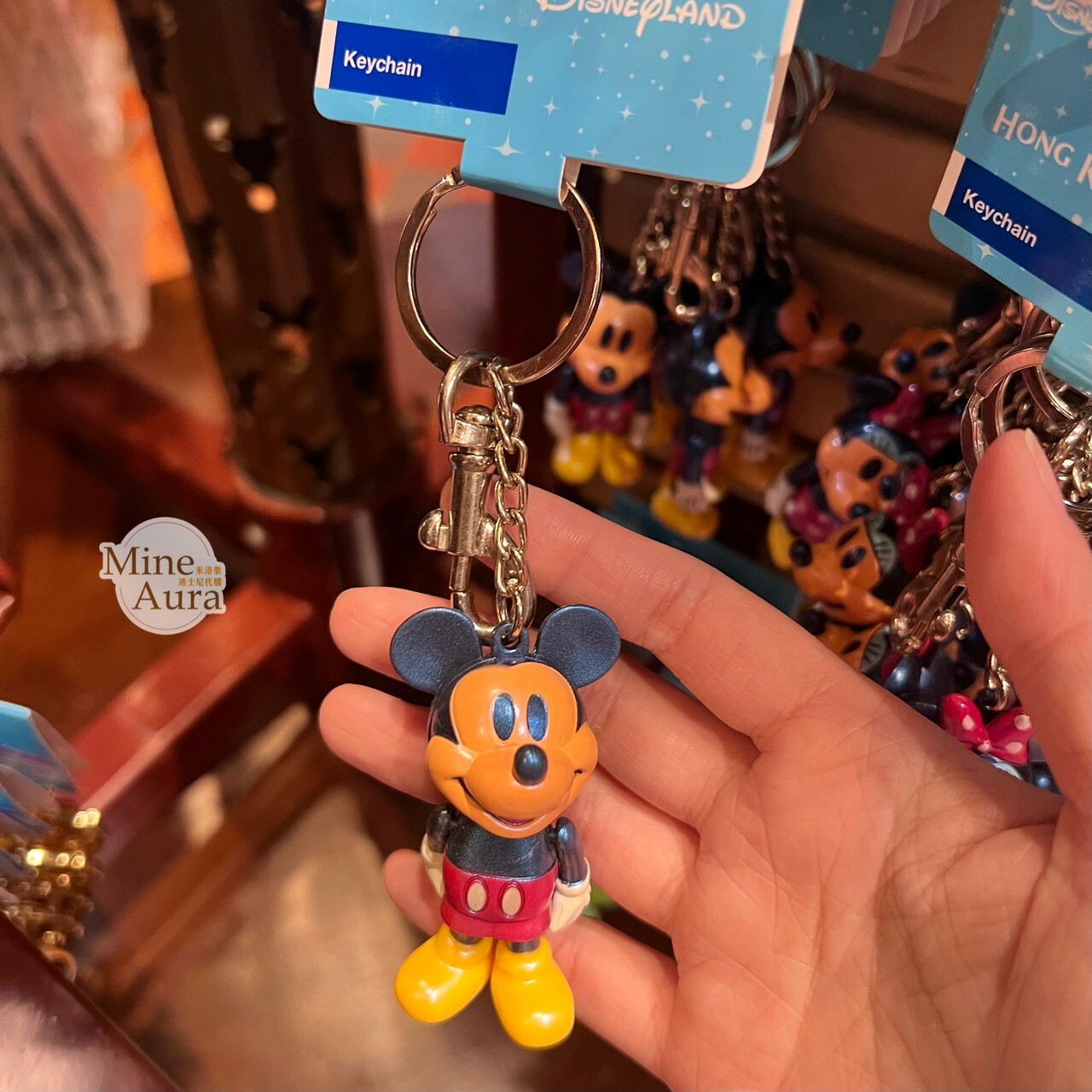 米奇 Mickey 立體亮面 鑰匙圈 吊飾 -香港迪士尼樂園