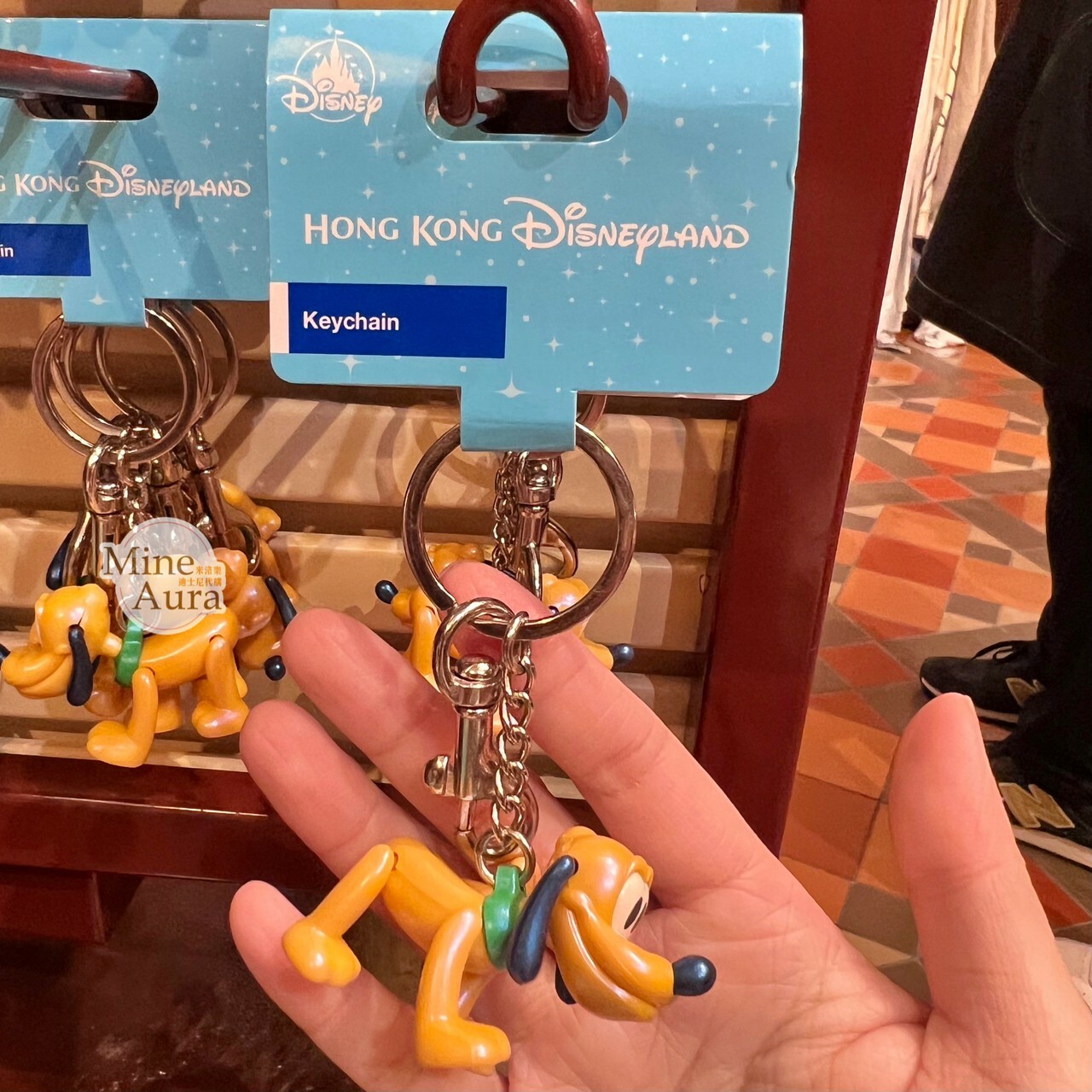 布魯托 Pluto 立體亮面 鑰匙圈 吊飾 -香港迪士尼樂園