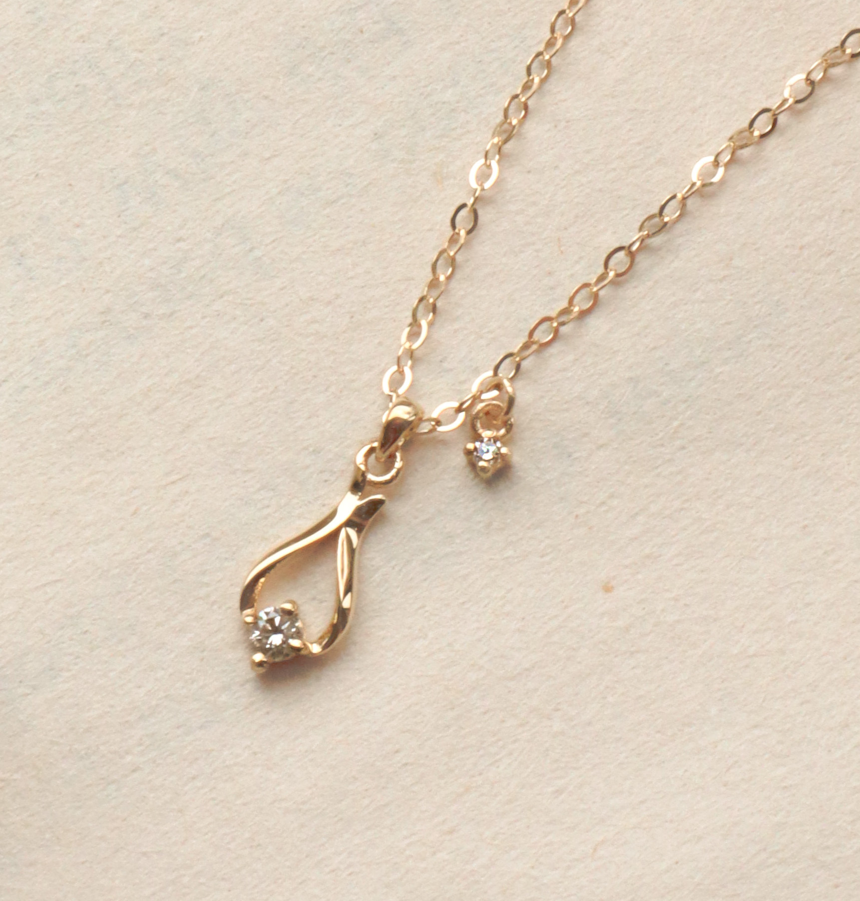 18K/水漾真鑽項鍊