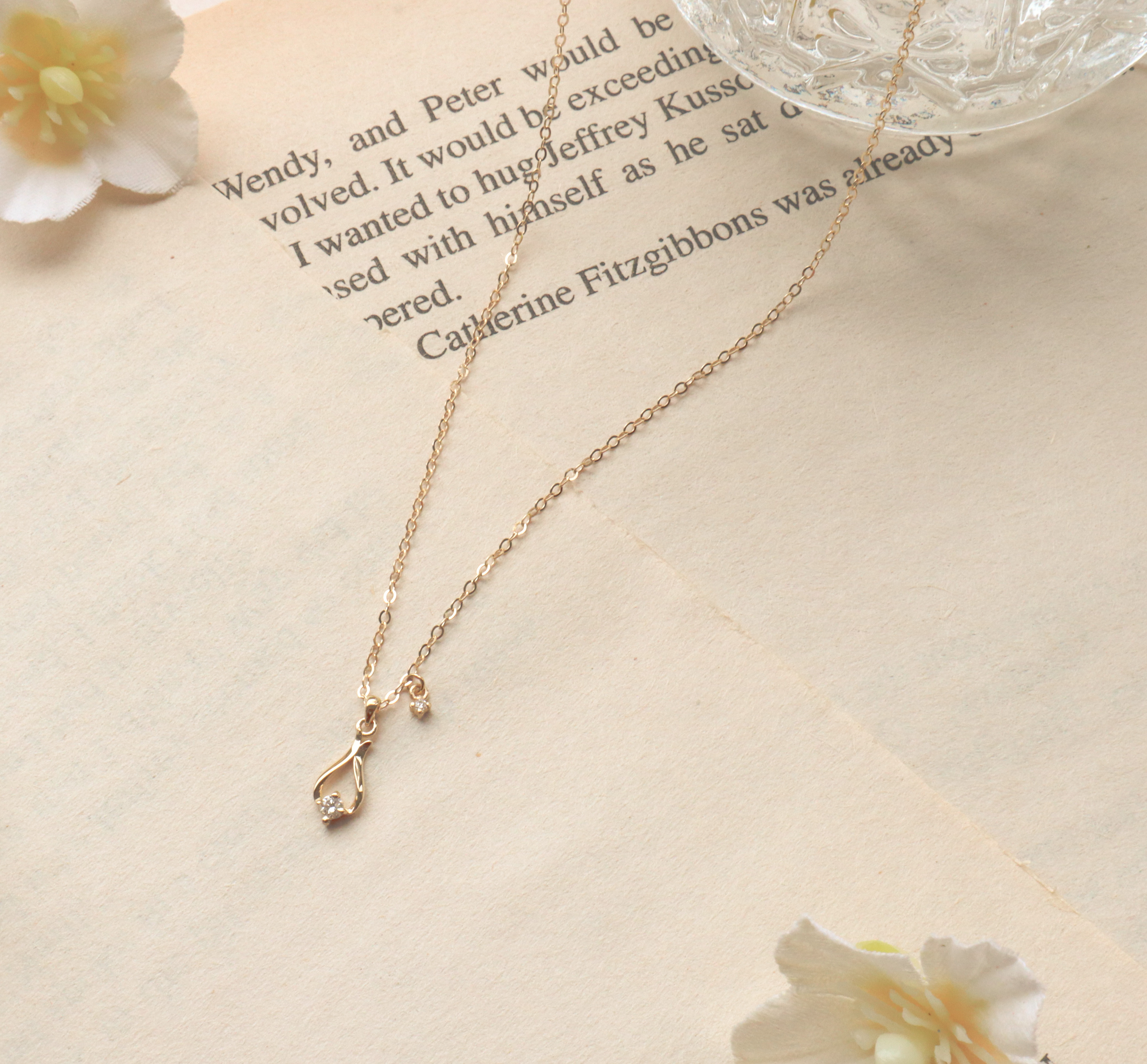 18K/水漾真鑽項鍊