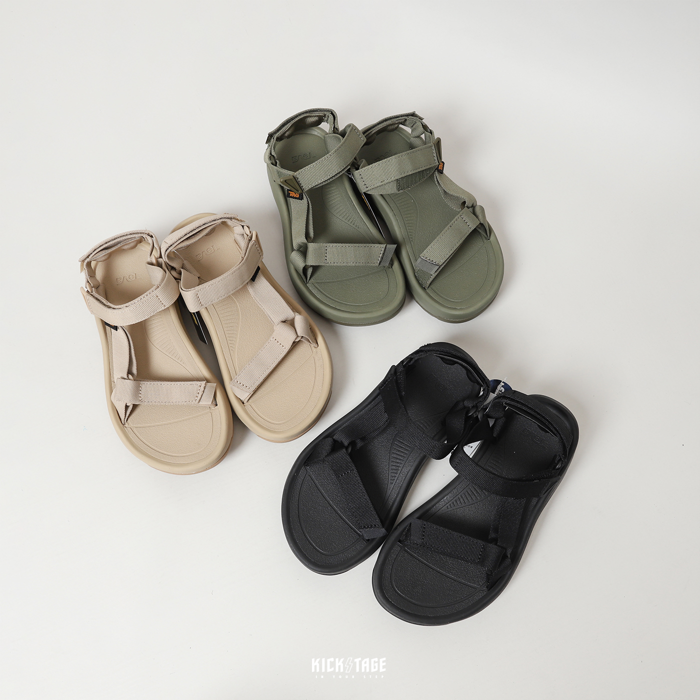 [6折售出無退換] 女鞋 TEVA W HURRICANE XLT2 AMPSOLE 黑色 奶茶色 橄欖綠 織帶 魔鬼氈 運動涼鞋 厚底涼鞋【TV1131270】