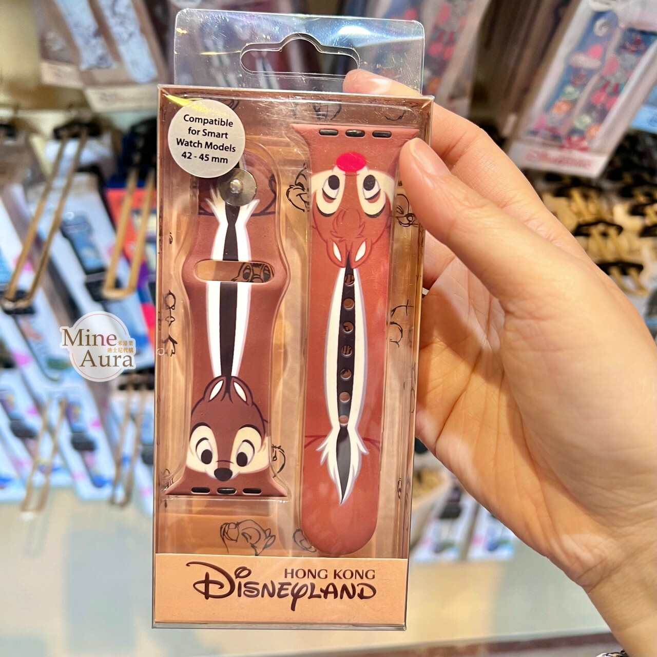 奇奇蒂蒂 Chip 'n Dale 雙色圖案 Apple Watch 錶帶 適用38-41mm -香港迪士尼樂園