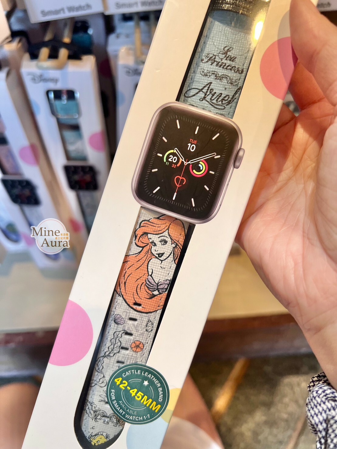 愛麗兒 Ariel 圖案 Apple Watch 錶帶 適用38-41mm/42-45mm 小美人魚 The Little Mermaid -香港迪士尼樂園