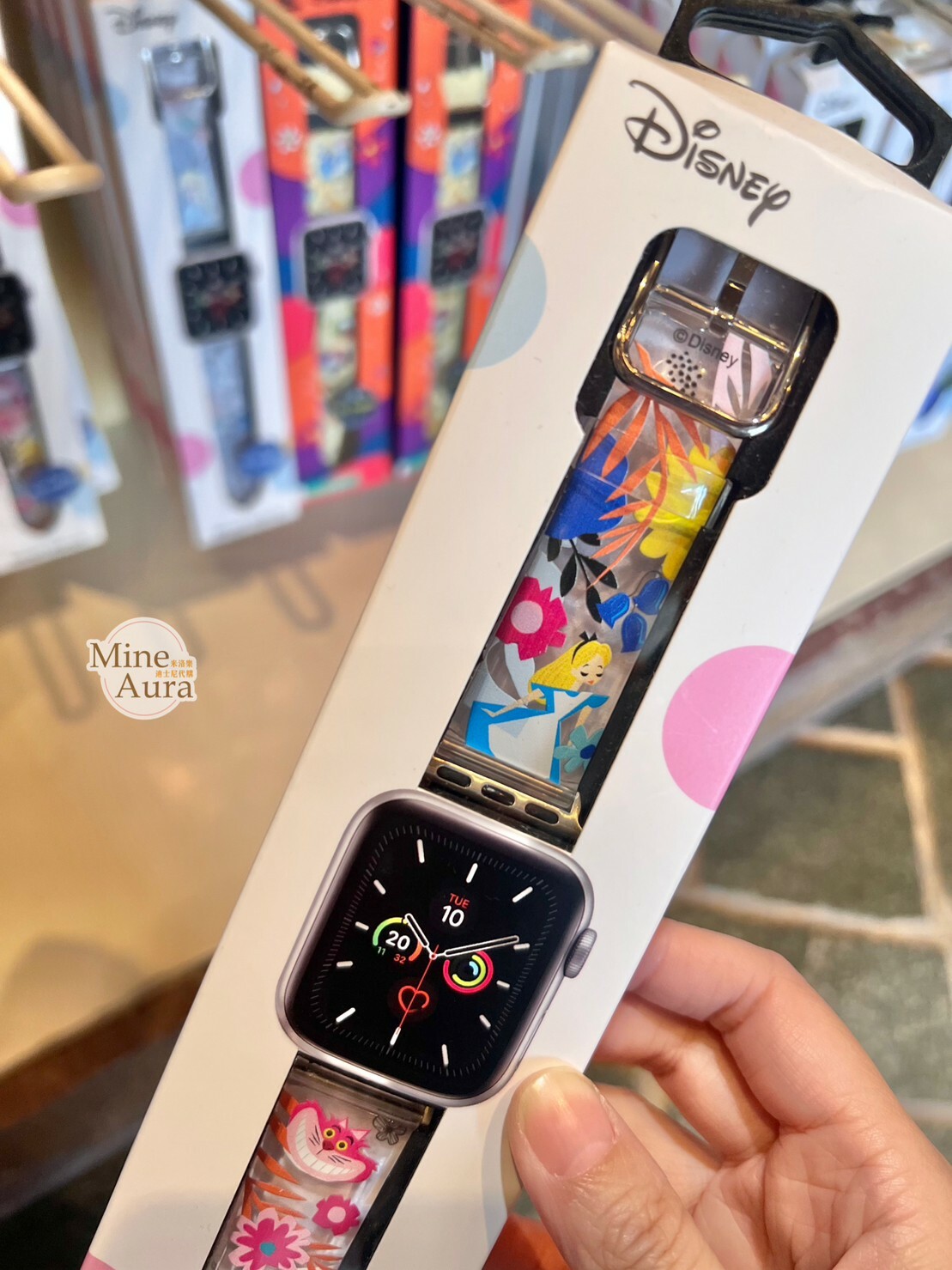 愛麗絲夢遊仙境 Alice in Wonderland 花卉圖案 Apple Watch 錶帶 適用38-41mm/42-45mm -香港迪士尼樂園