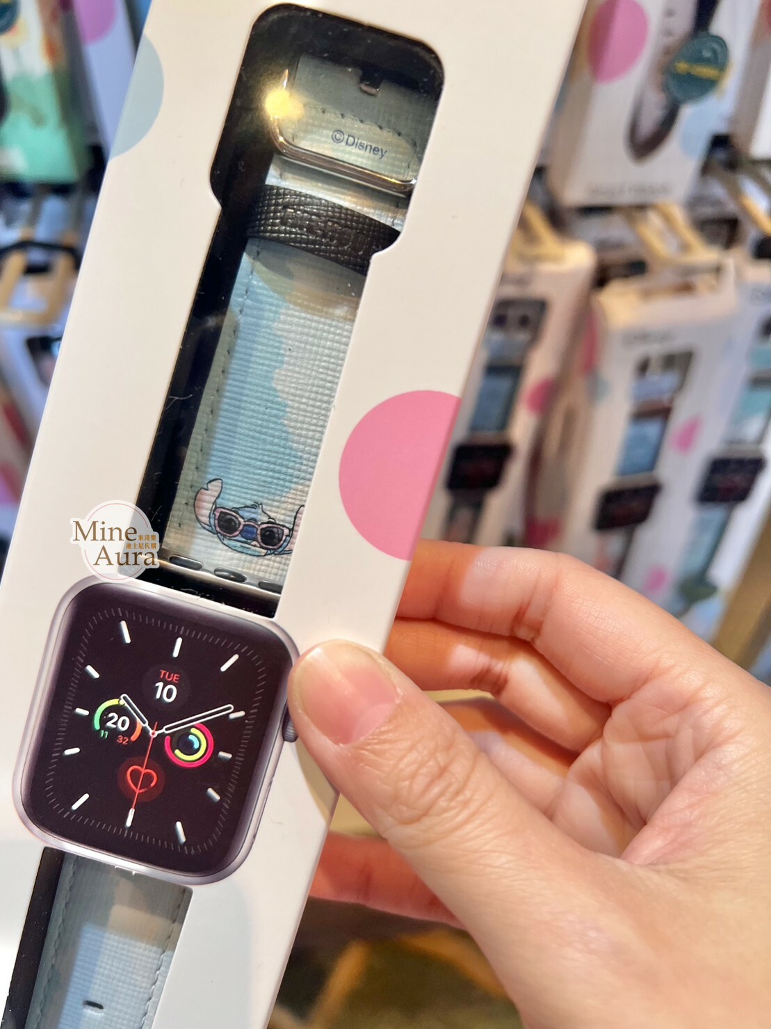 史迪奇 Stitch 淡藍色 Apple Watch 錶帶 適用38-41mm/42-45mm 星際寶貝 Lilo & Stitch -香港迪士尼樂園