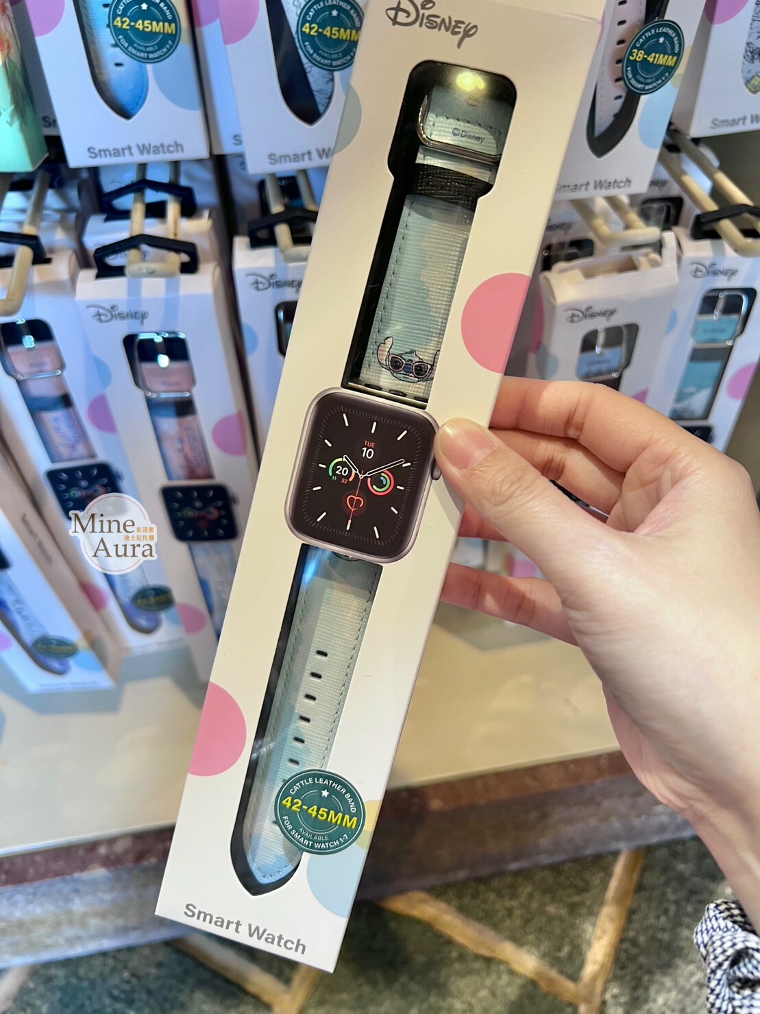 史迪奇 Stitch 淡藍色 Apple Watch 錶帶 適用38-41mm/42-45mm 星際寶貝 Lilo & Stitch -香港迪士尼樂園