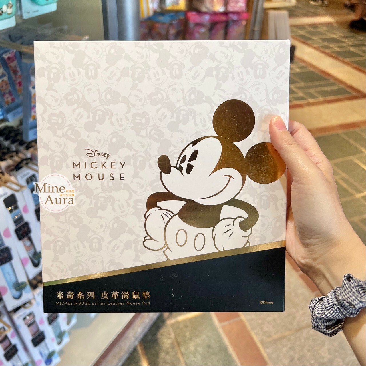米奇 Mickey 皮革 滑鼠墊 -香港迪士尼樂園