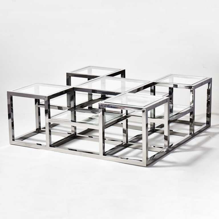 VAN ROON - 不規則造型玻璃茶几