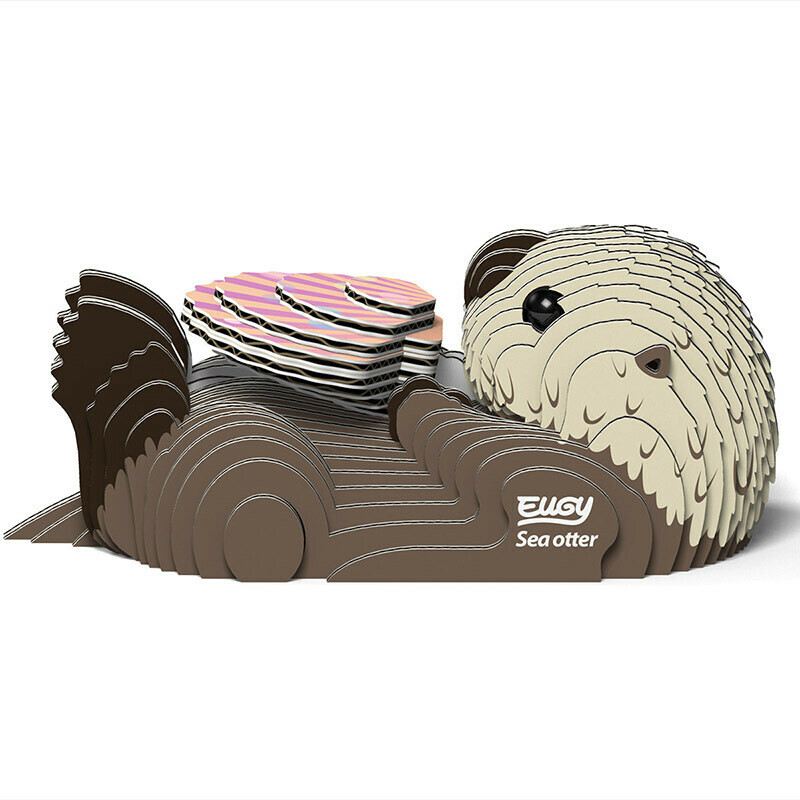 EUGY 3D Cardboard Kit Set Model - 060 Sea Otter