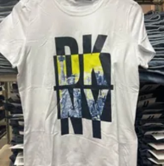 [S] DKNY BIG LETTERING LOGO TEE,WHITE, P1LMEDNA-WHT (SD523)
