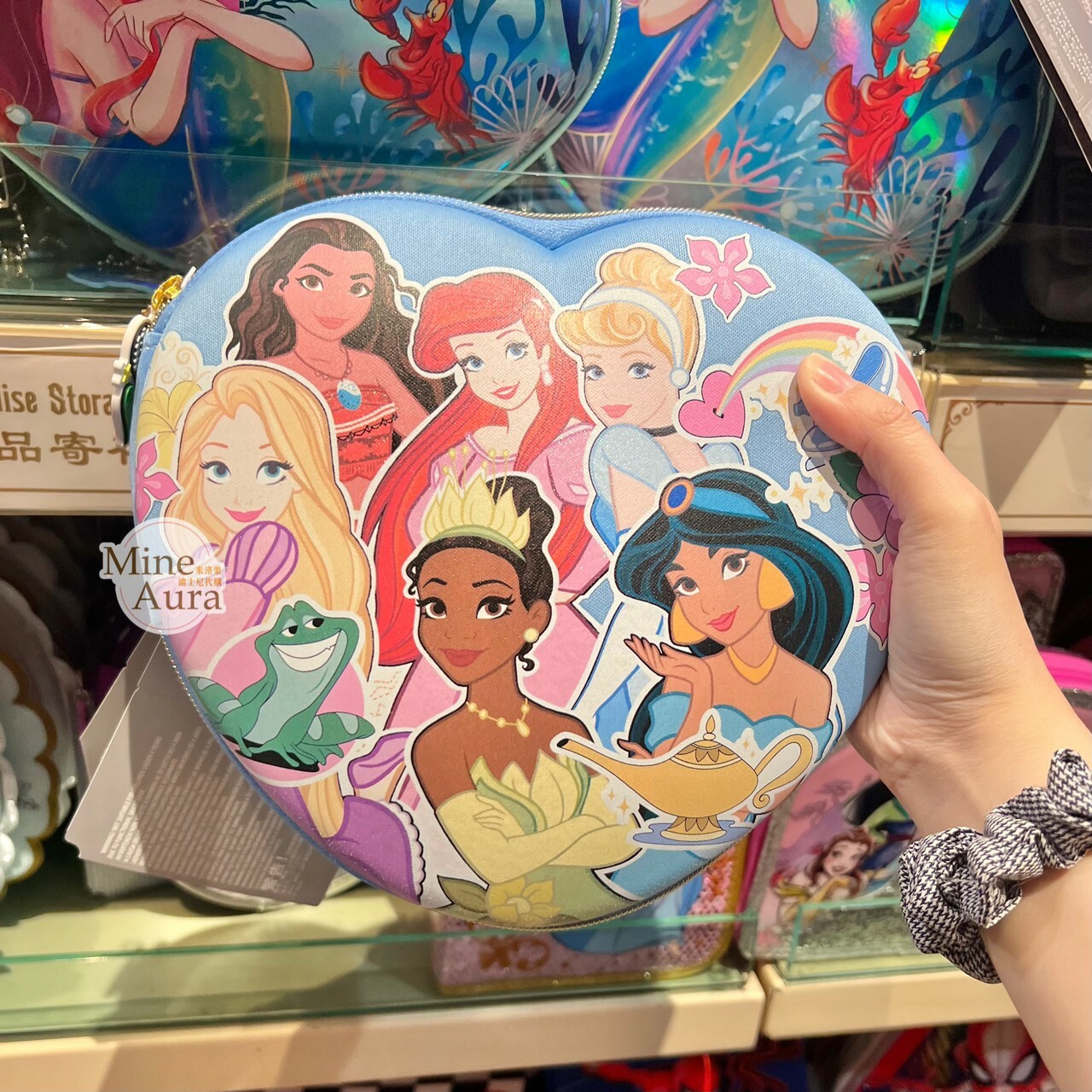 公主集合 愛心 造型 文具包 文具組 -香港迪士尼樂園