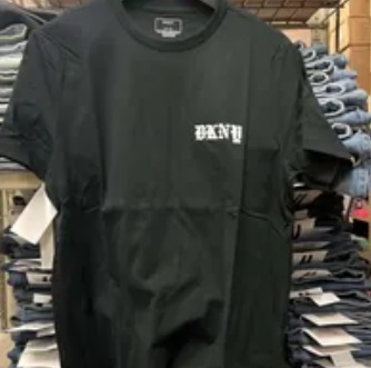 [S] DKNY DKNY LOGO TEE,BLACK, M3110051-BLK (SD525)