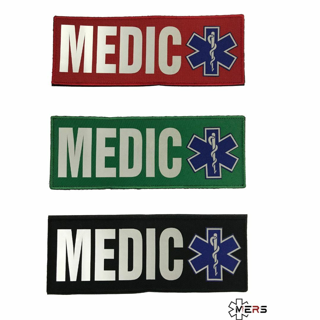MEDIC 救援反光辯識 魔術貼章