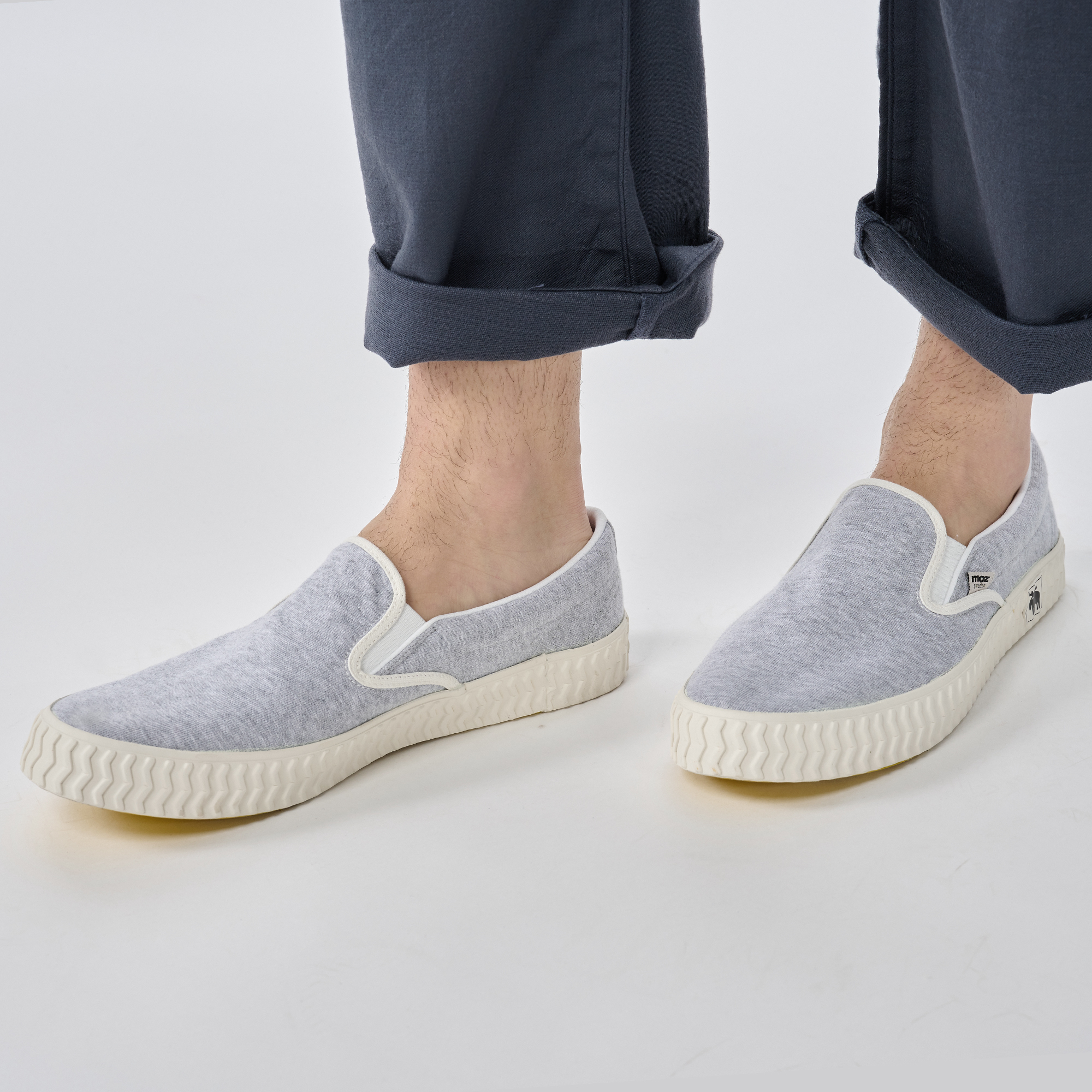 moz瑞典駝鹿 奶泡感 超舒適懶人鞋(麻花灰) 男女款