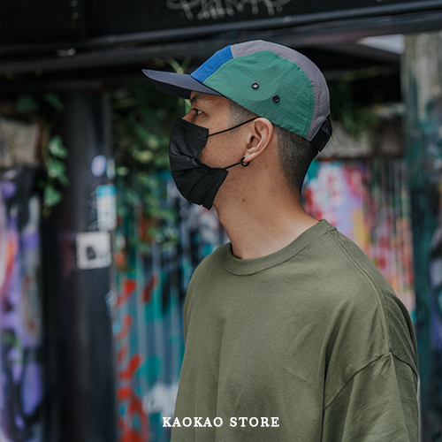 街頭風格 防潑水 防風 尼龍 滑板 棒球 拼接 五片式 五分割帽 帽子【KAOKAOCAP03】