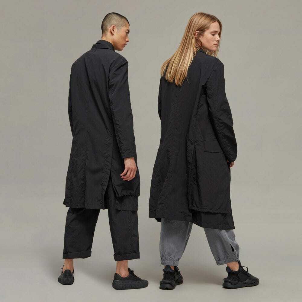 【 Y-3 CR NYL OVRCOAT 長版西裝外套 - 黑 】