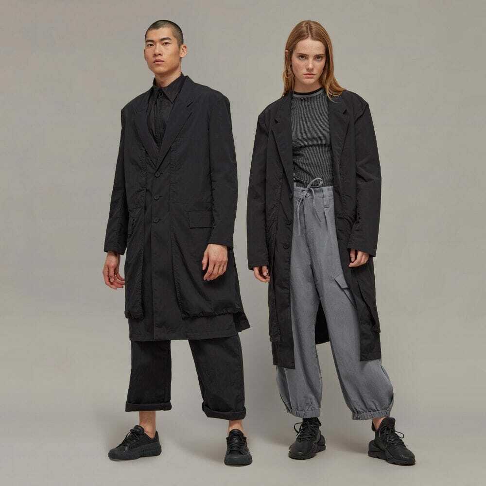 【 Y-3 CR NYL OVRCOAT 長版西裝外套 - 黑 】