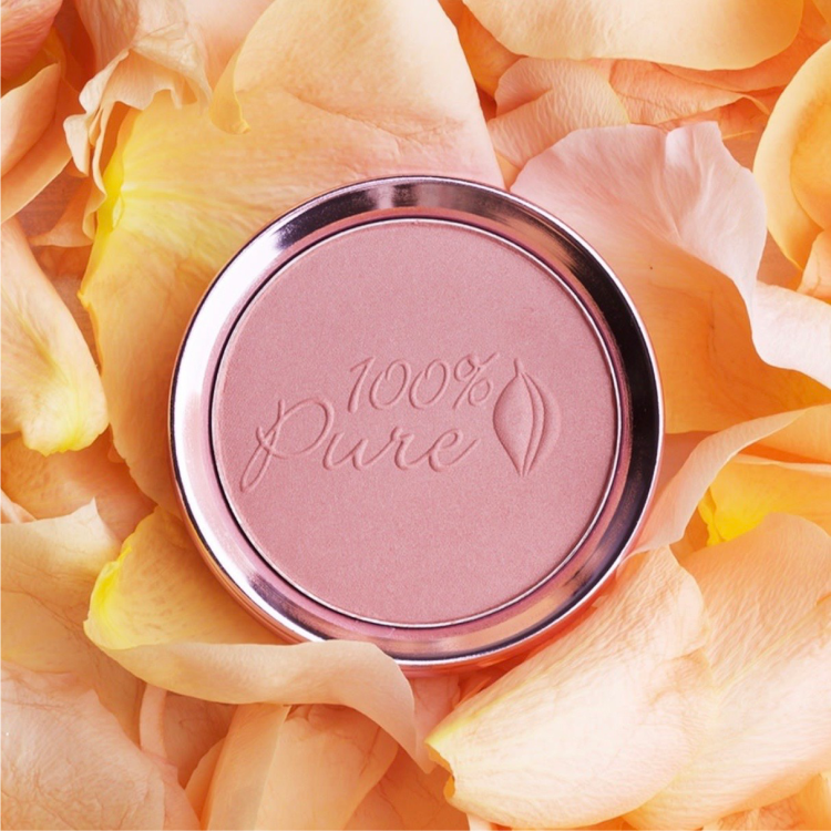 美國100%Pure礦彩打亮修容餅 I 水果色素