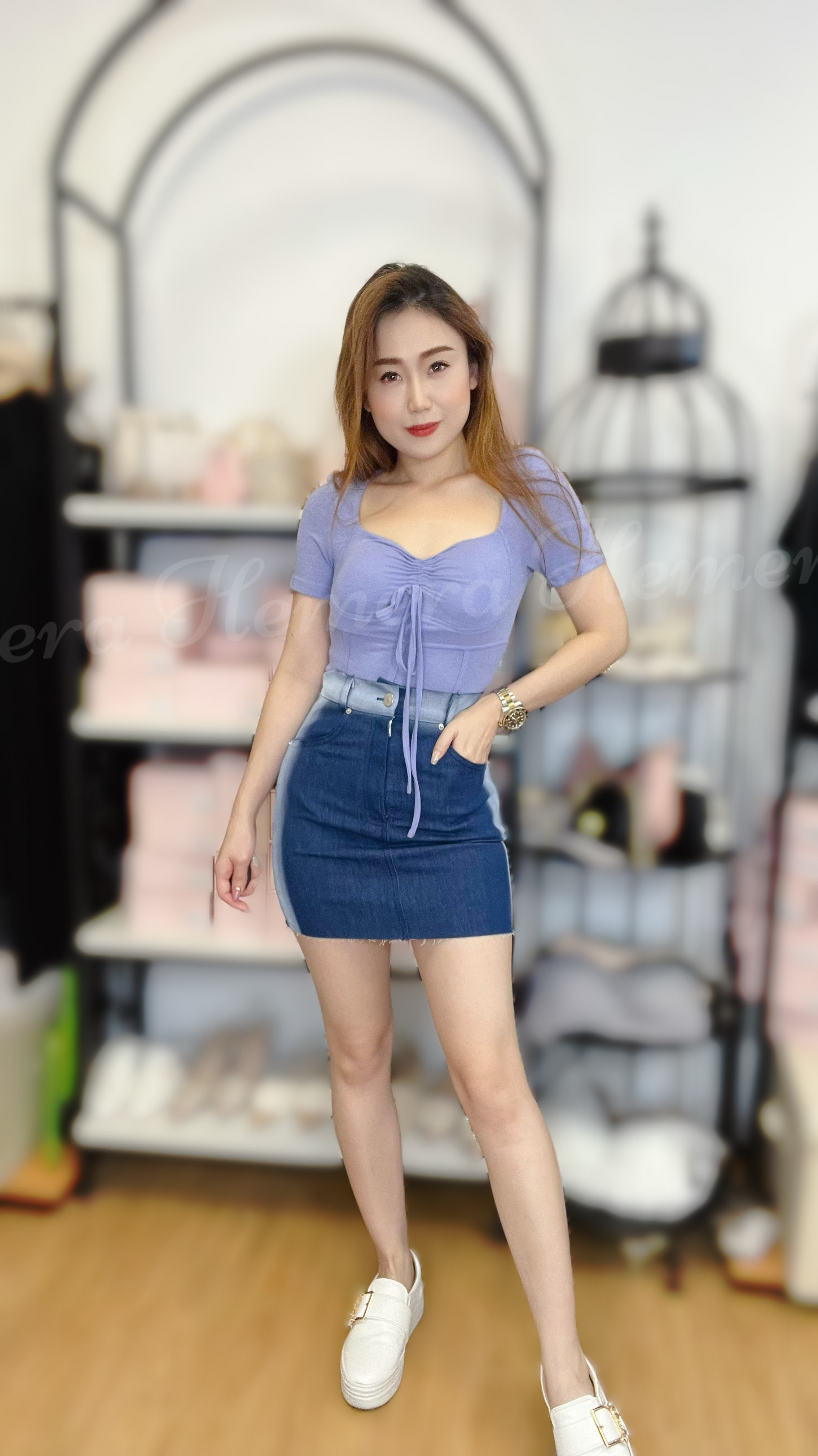 TP23W0514 棉質顯胸型綁帶上身